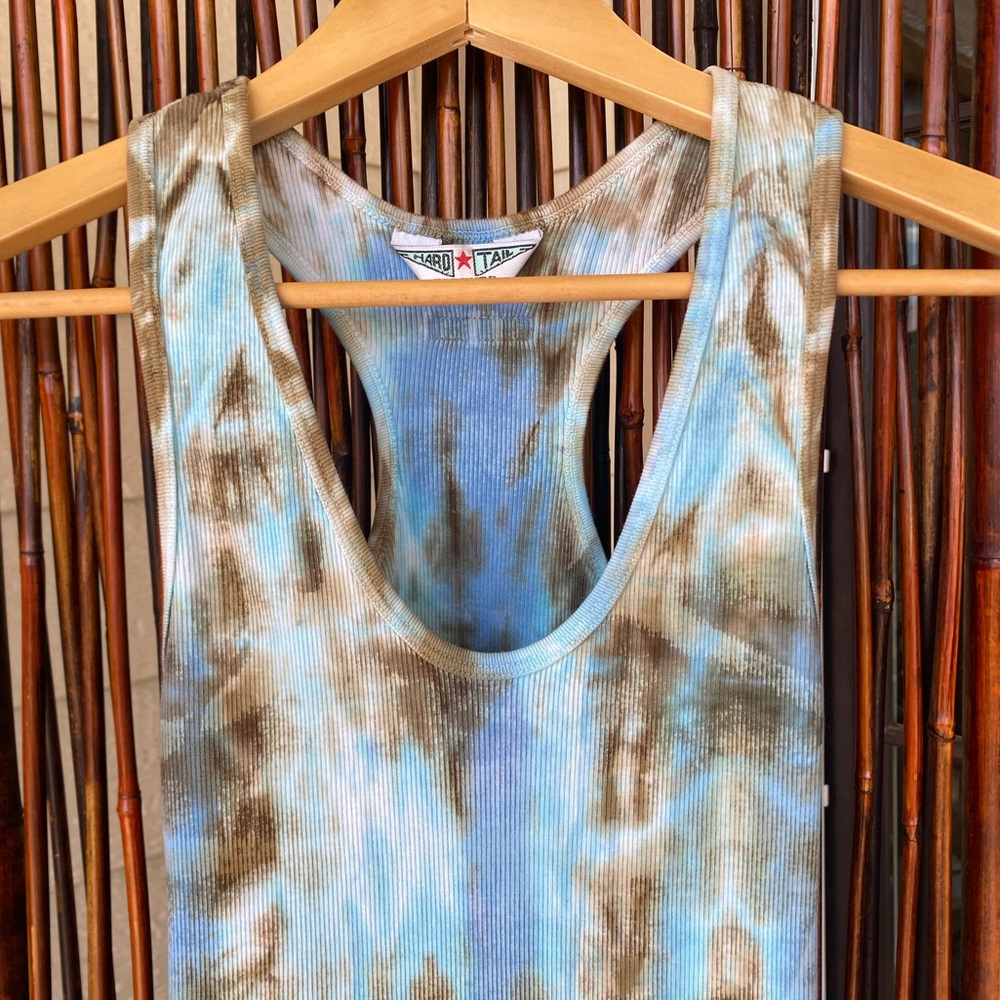 Hard Tail Tie-Dye Ribbed Tank View 4